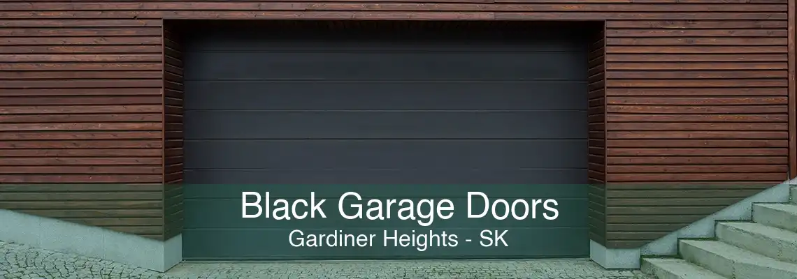 Black Garage Doors Gardiner Heights - SK