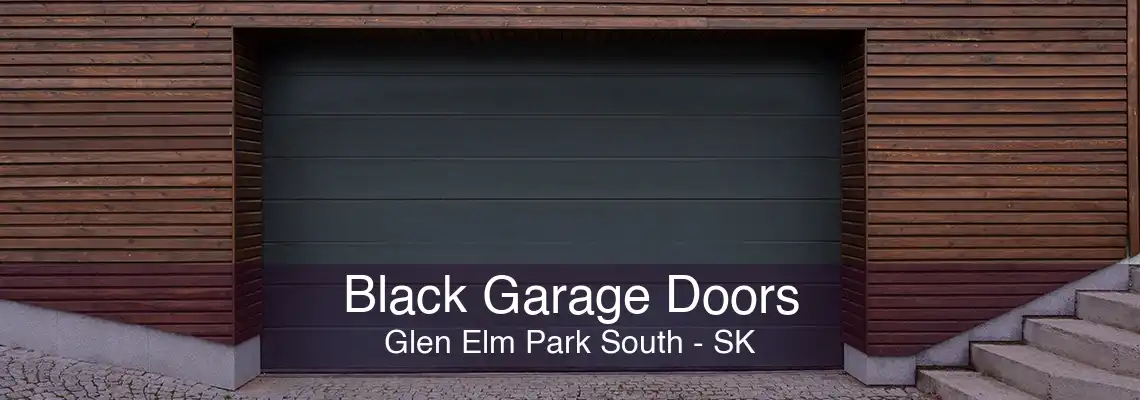 Black Garage Doors Glen Elm Park South - SK