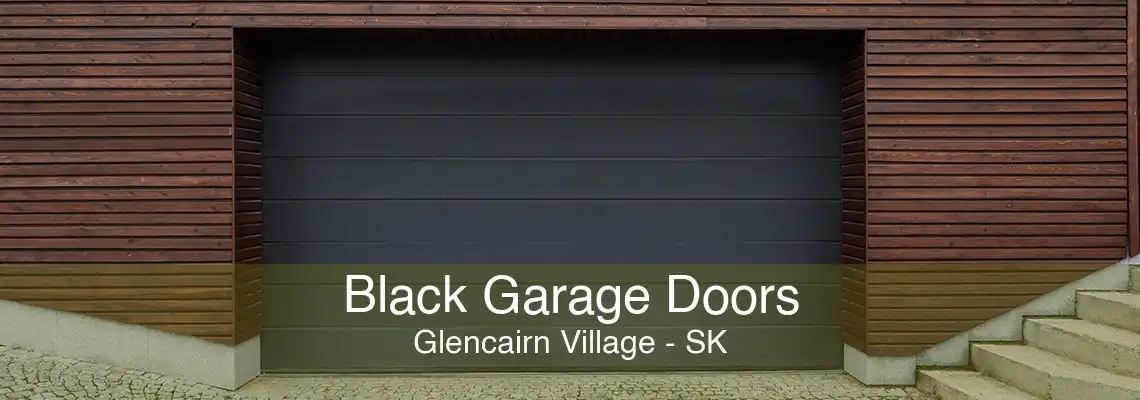 Black Garage Doors Glencairn Village - SK