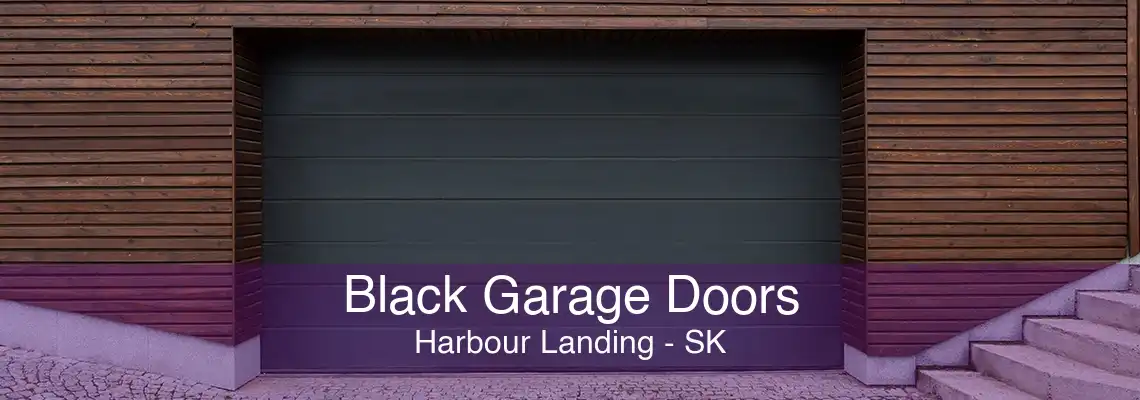 Black Garage Doors Harbour Landing - SK