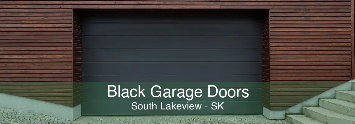 Black Garage Doors South Lakeview - SK