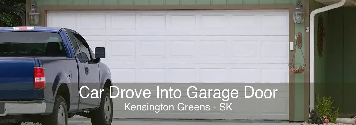 Car Drove Into Garage Door Kensington Greens - SK