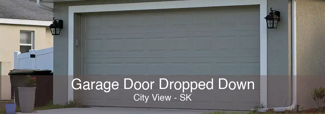 Garage Door Dropped Down City View - SK