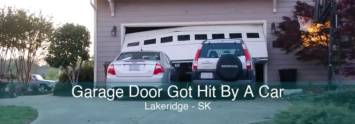 Garage Door Got Hit By A Car Lakeridge - SK