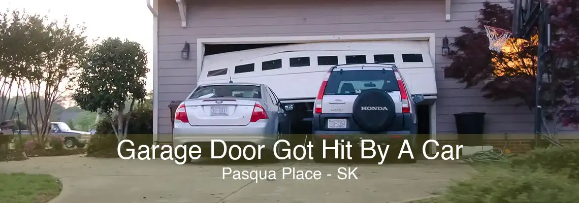 Garage Door Got Hit By A Car Pasqua Place - SK