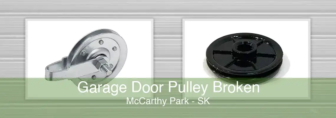 Garage Door Pulley Broken McCarthy Park - SK