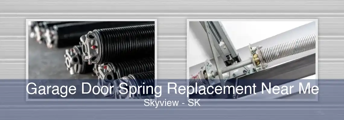 Garage Door Spring Replacement Near Me Skyview - SK