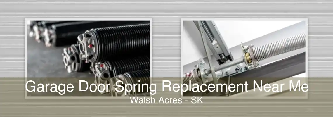 Garage Door Spring Replacement Near Me Walsh Acres - SK