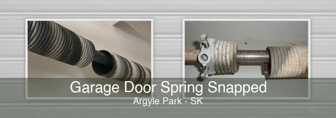 Garage Door Spring Snapped Argyle Park - SK