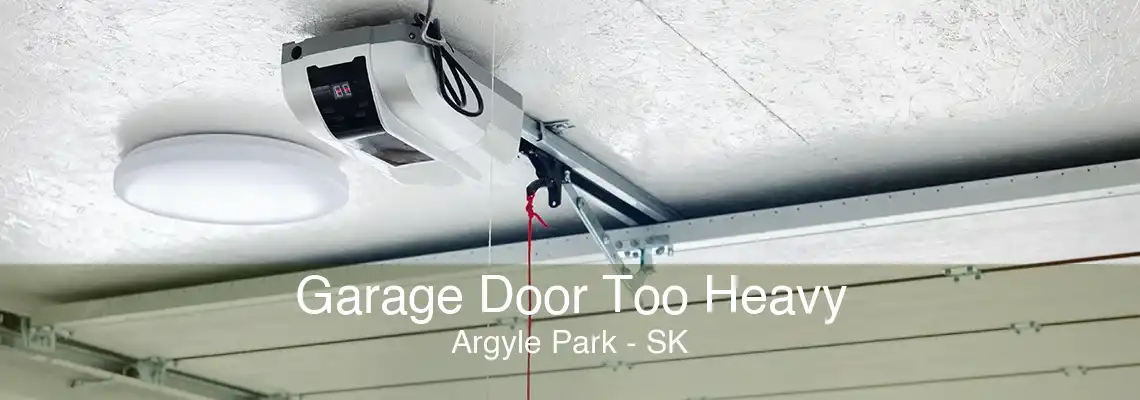 Garage Door Too Heavy Argyle Park - SK