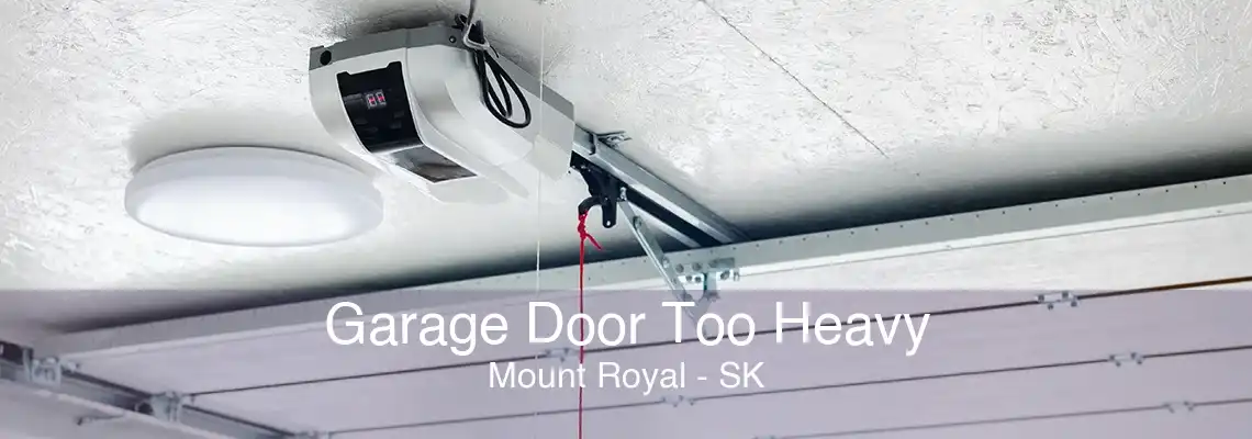 Garage Door Too Heavy Mount Royal - SK