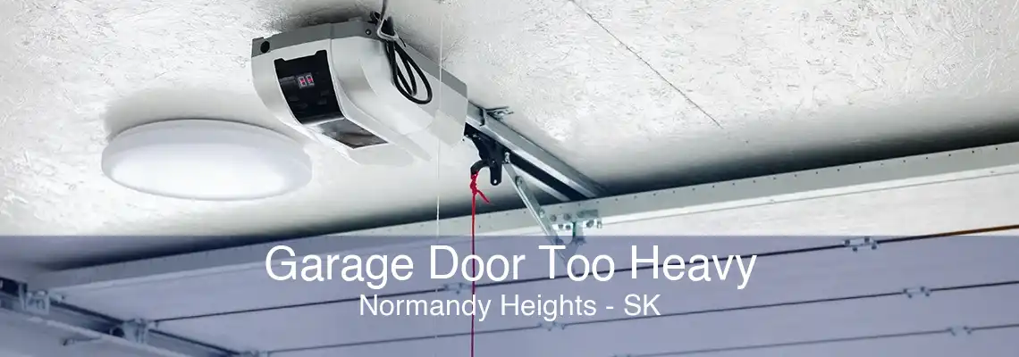 Garage Door Too Heavy Normandy Heights - SK